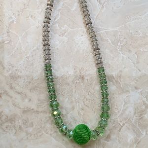 Crystal bead necklace